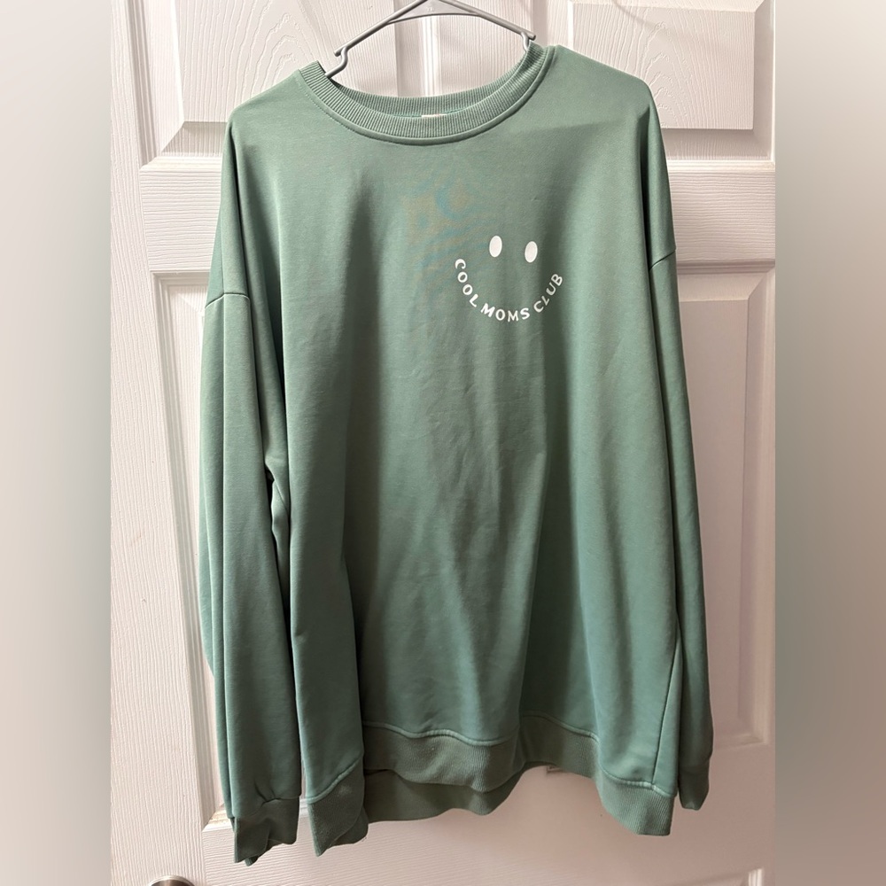 Green Cool Moms Club Sweatshirt
